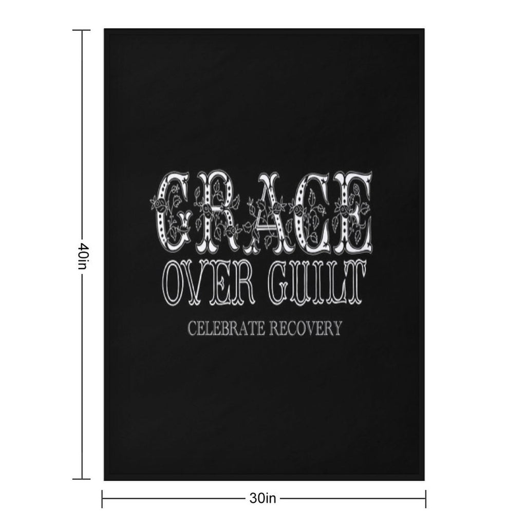 GRACE over Guilt ~ Celebrate Recovery Lightweight Throw Blanket