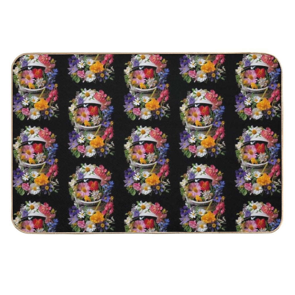 Cosmic Bloom  Fade-Resistant Bath Mat