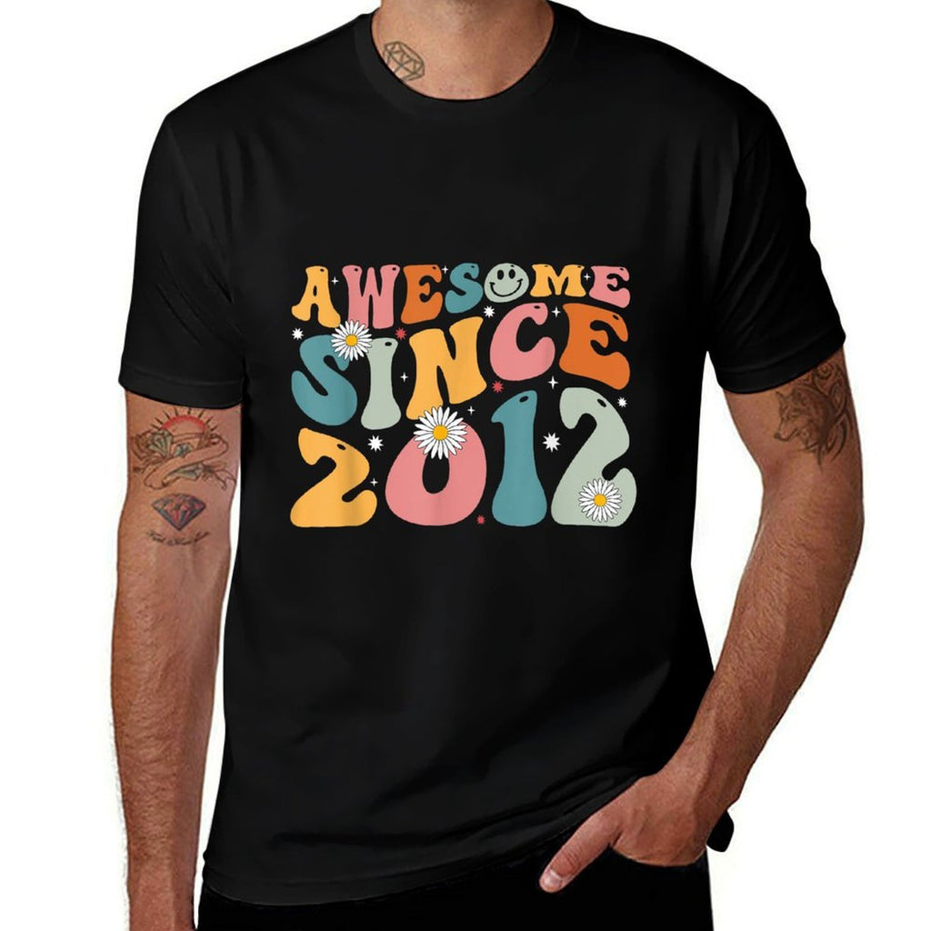 Awesome Since 2012 13th Birthday Retro Gifts Born In 2012  Affordable Price T-Shirt