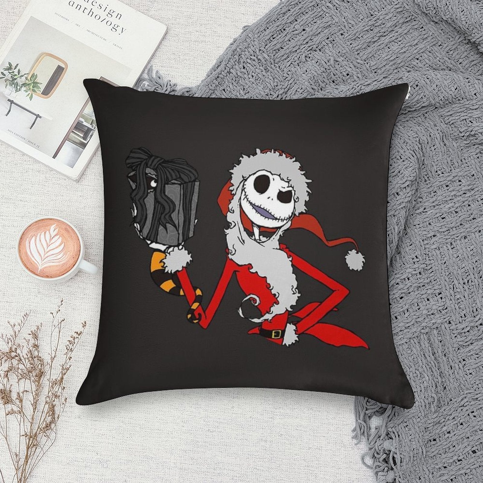 The Nightmare before Christmas Soft Shrink-Resistant Throw Pillow