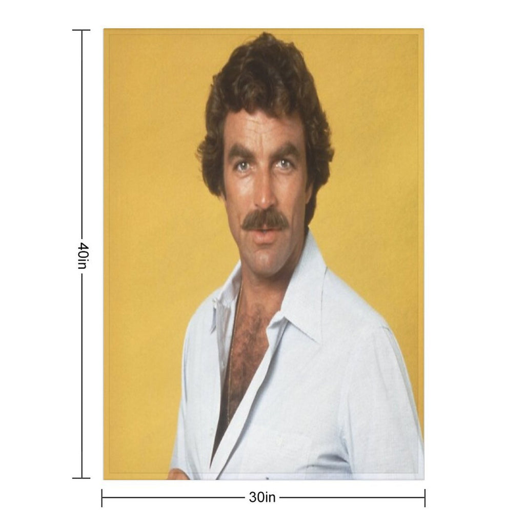 Tom Selleck Velvety-soft Throw Blanket