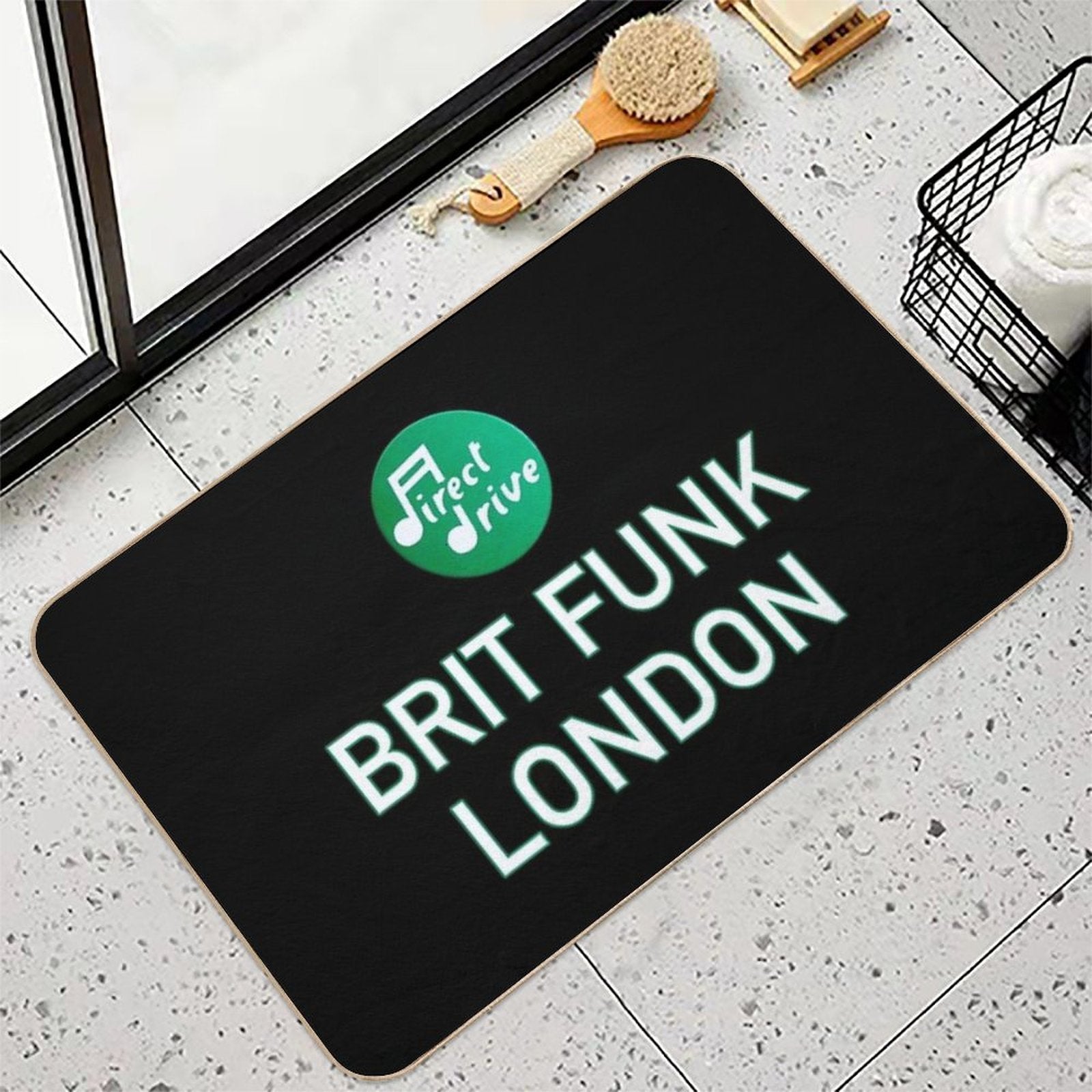 Brit Funk - London UK  Fade-Resistant Bath Mat