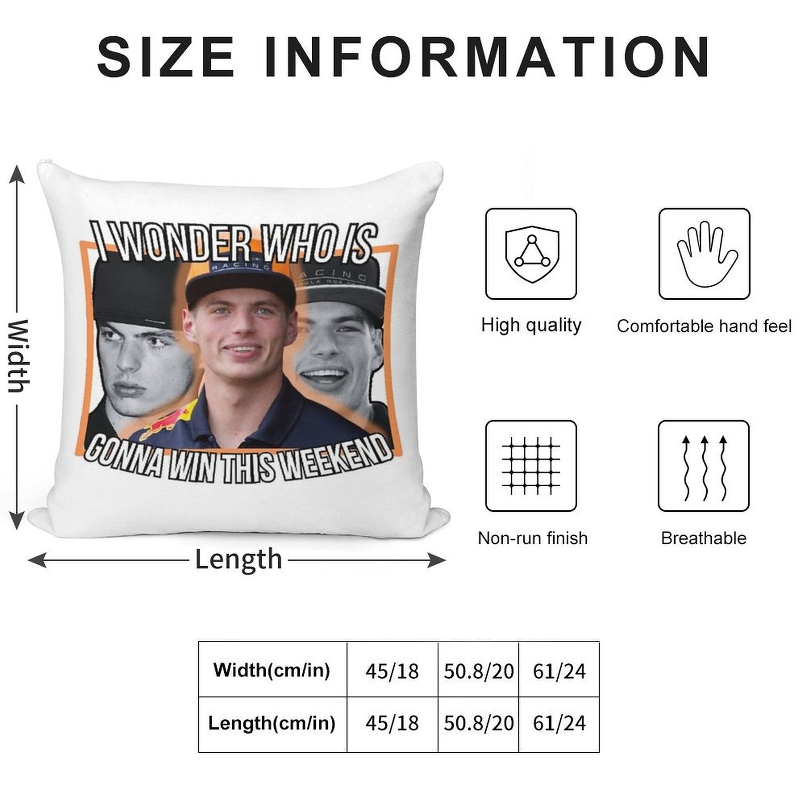 Max Verstappen - Perpetual Winning Soft Anti-Pilling Throw Pillow