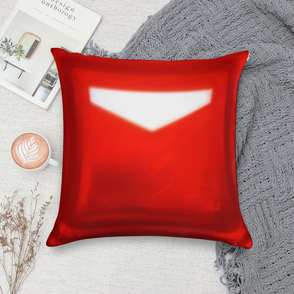 Beat Saber - Crimson Red Cube Block Soft Style Accent Throw Pillow