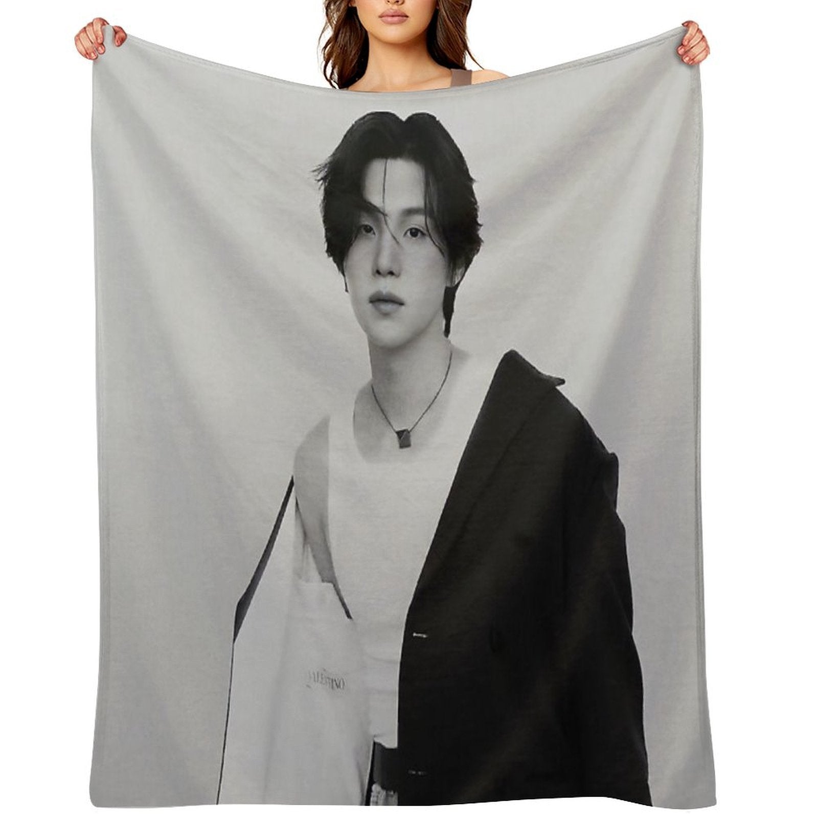 Min Yoongi BTS Suga Agust D Monochrome All-season Throw Blanket