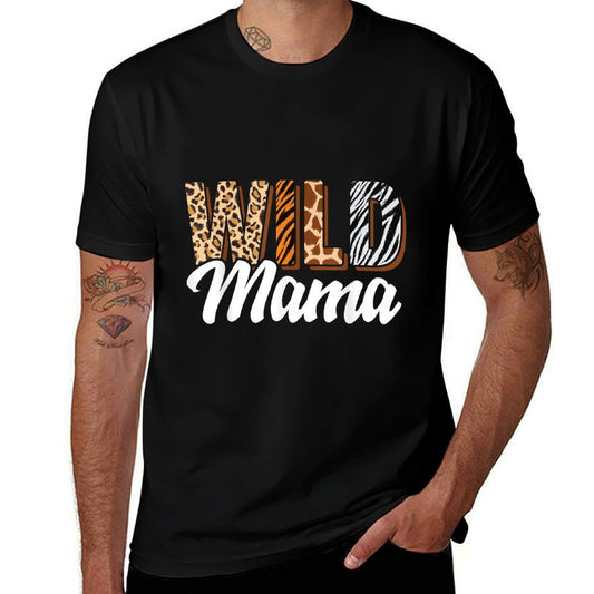 Wild Mama Zoo Born Two Be Wild B-day Safari Jungle Animal  Vintage-inspired T-Shirt