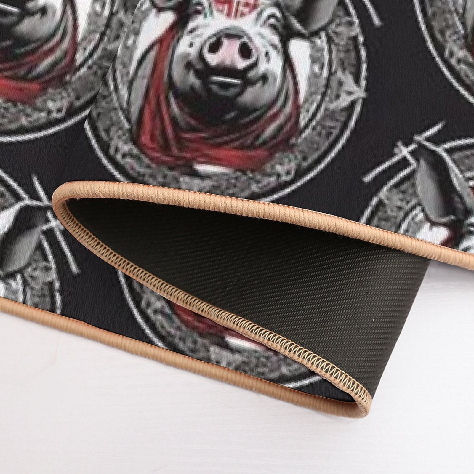 BLOOD PIG CREST  Toxin-Free Bath Mat