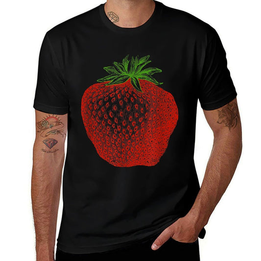 Strawberry Botanical Art Fresh Strawberries Fruit Picking  Quick-drying T-Shirt