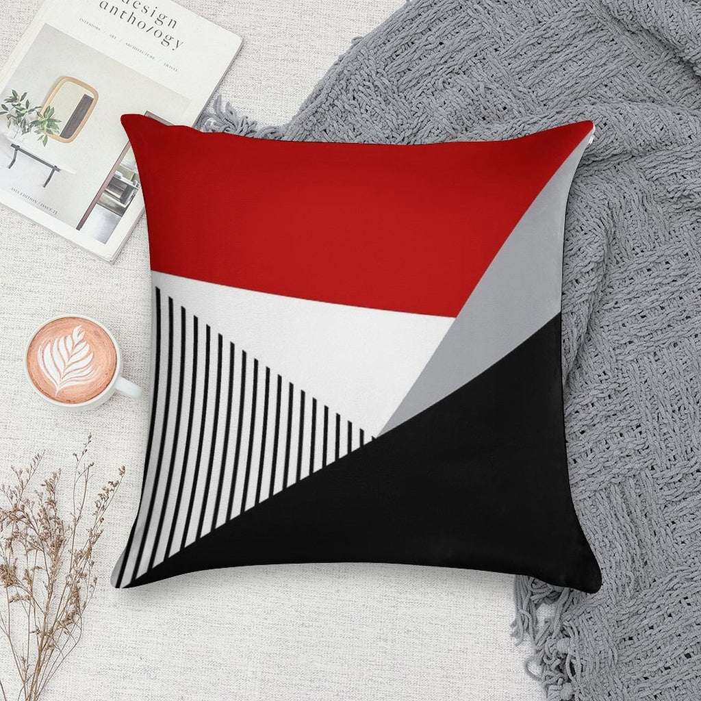 Colorful Geometry Soft Warmth Comfort Throw Pillow