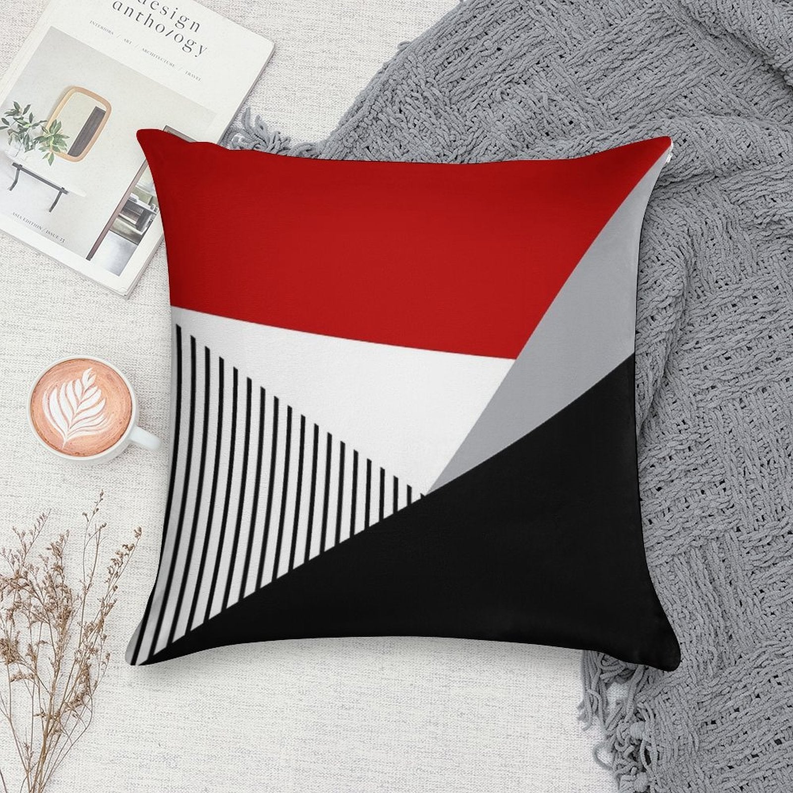Colorful Geometry Soft Warmth Comfort Throw Pillow