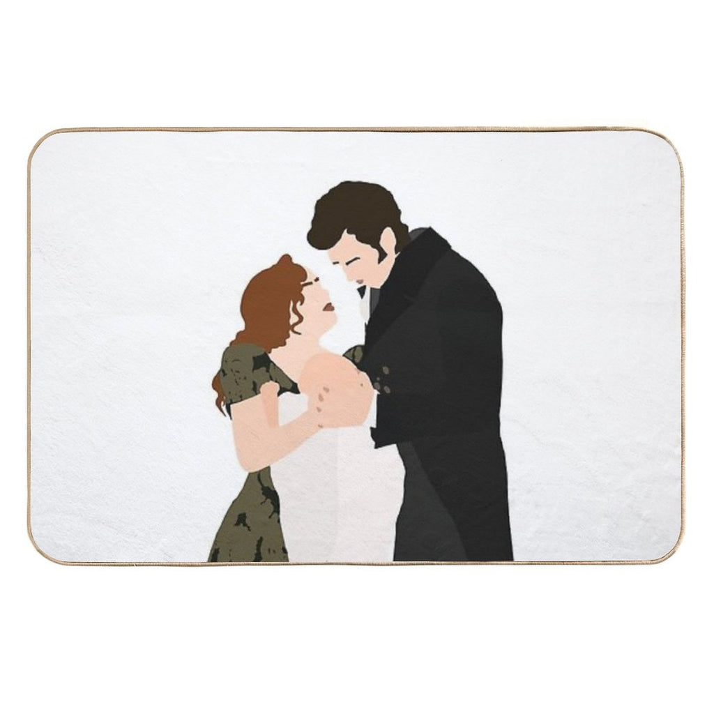 Bridgerton - Penelope And Colin with Their Baby  Absorbent Bath Mat