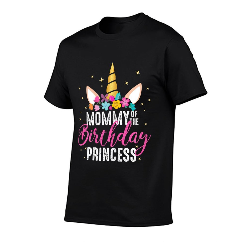 Mommy Of The Birthday Princess Mother Girl Unicorn Birthday  Graphic-printed T-Shirt