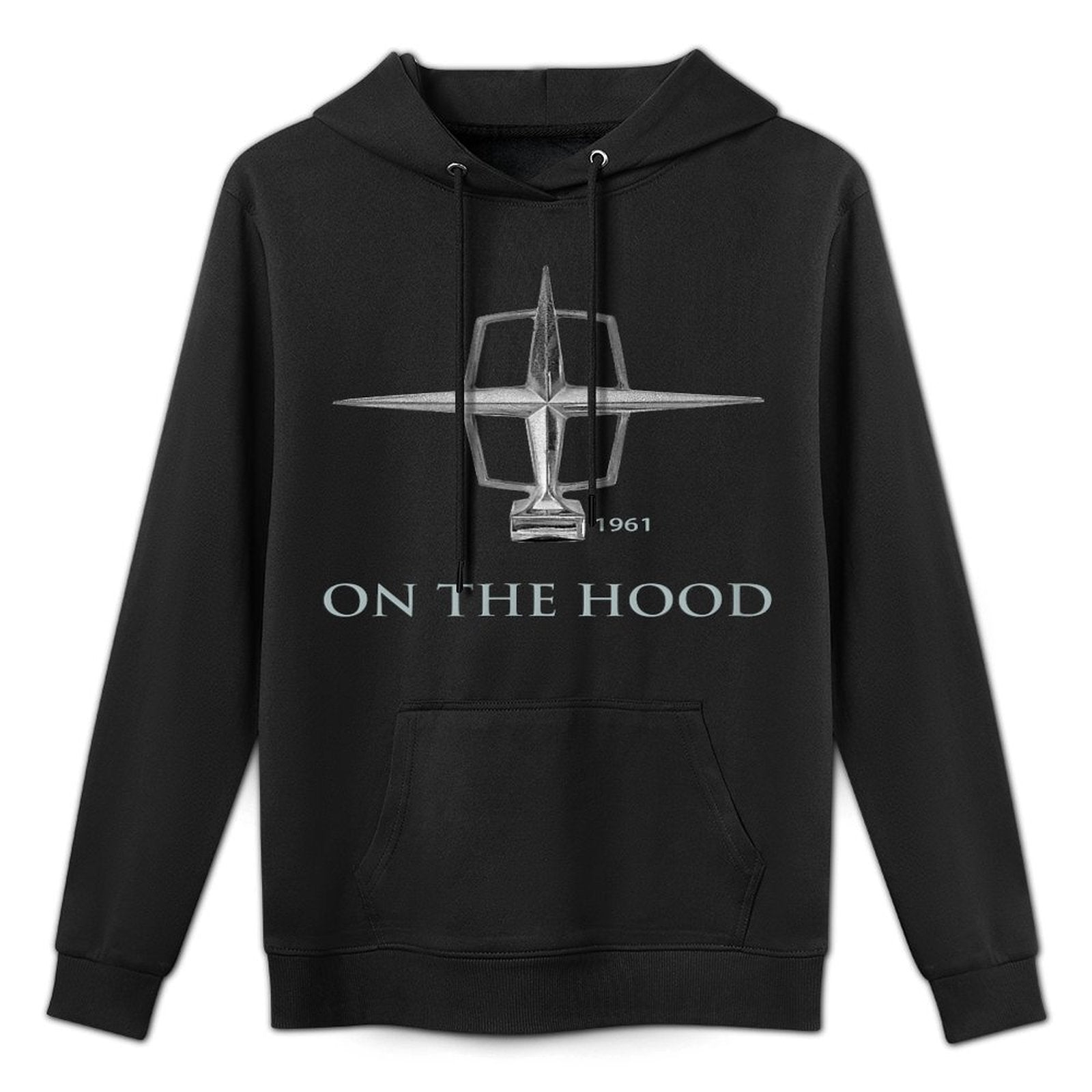 VINTAGE 1961 HOOD ORNAMENT, CONTINENTAL, CLASSIC LUXURY CARS All-Day Comfort Hoodie