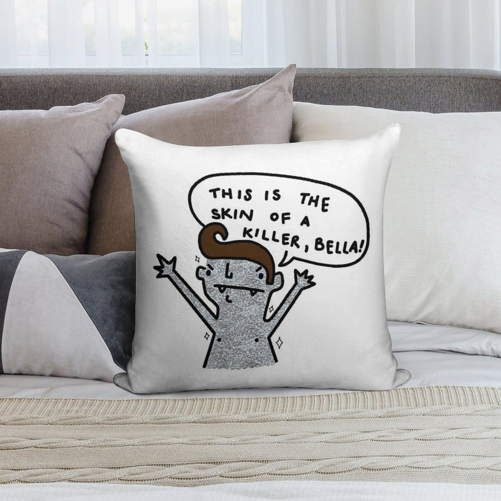 Skin Of A Killer Soft Washable Throw Pillow