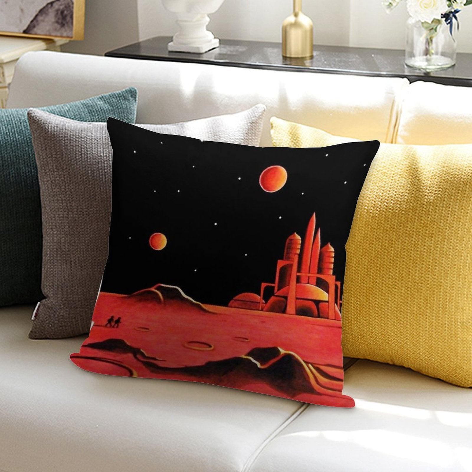 CITY ON MARS Soft Style Accent Throw Pillow