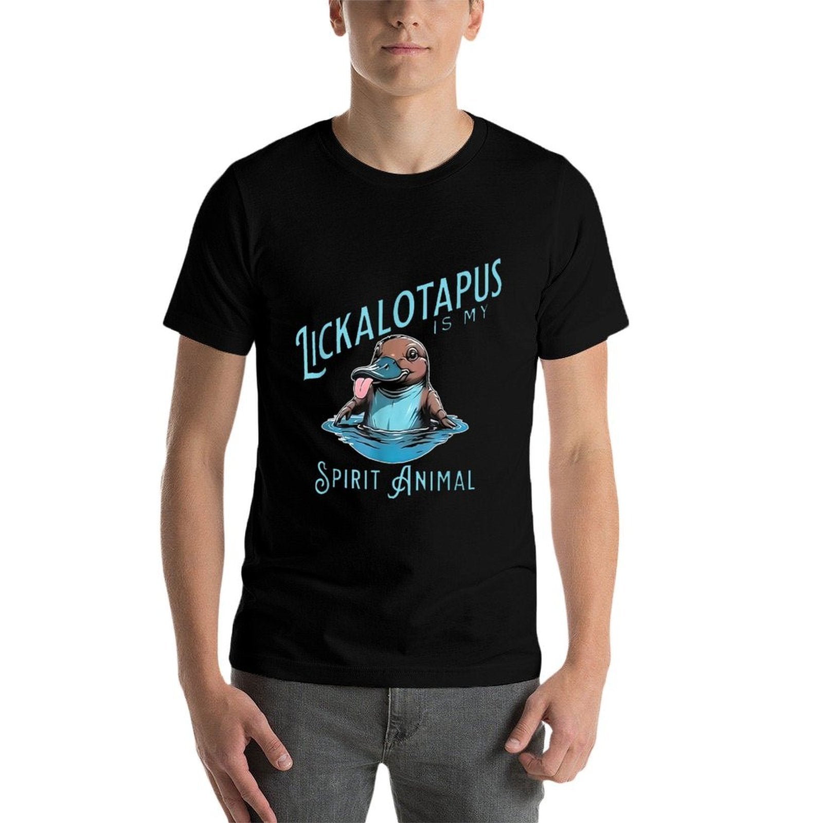 Lickalopus Is My Spirit Animal, Funny, Meme, Retro, Trending  Summer-ready Fabric T-Shirt