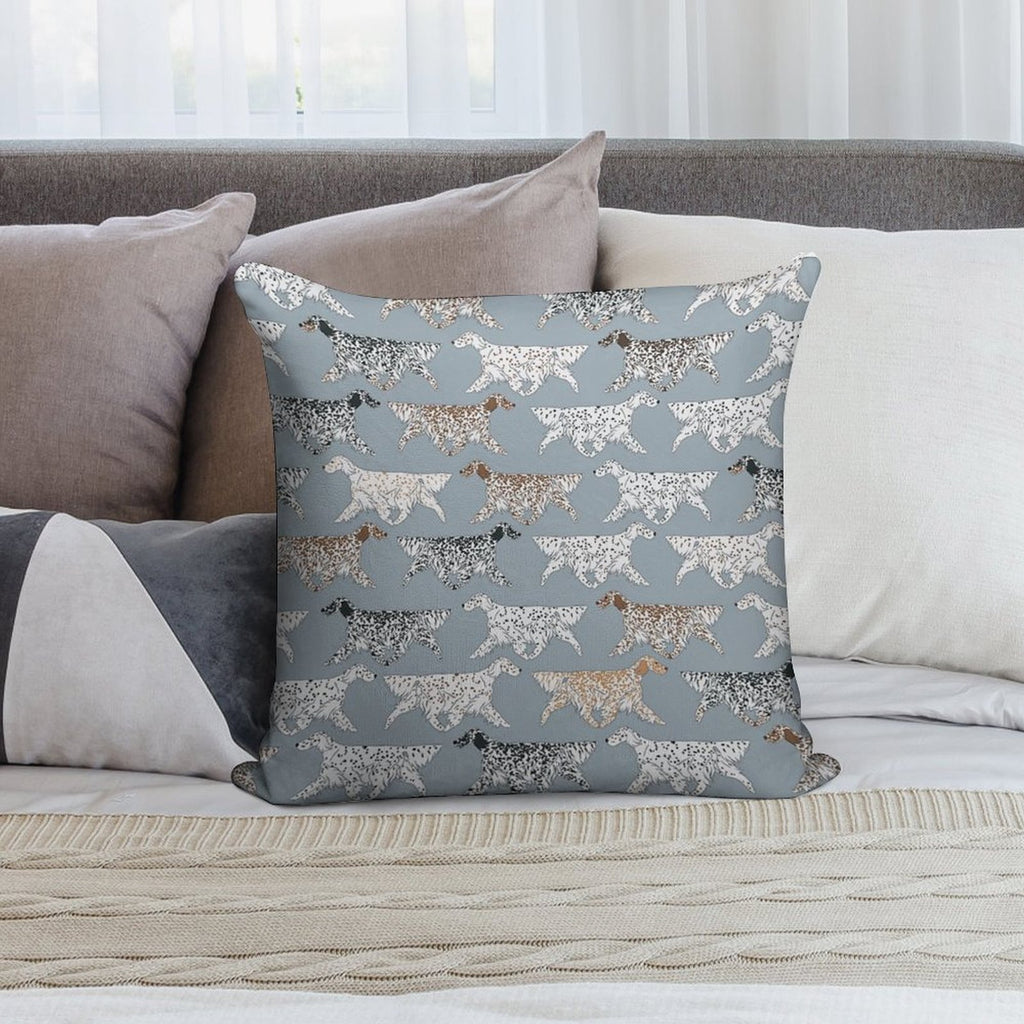 All The English Setters! Soft Luxury Feel Throw Pillow