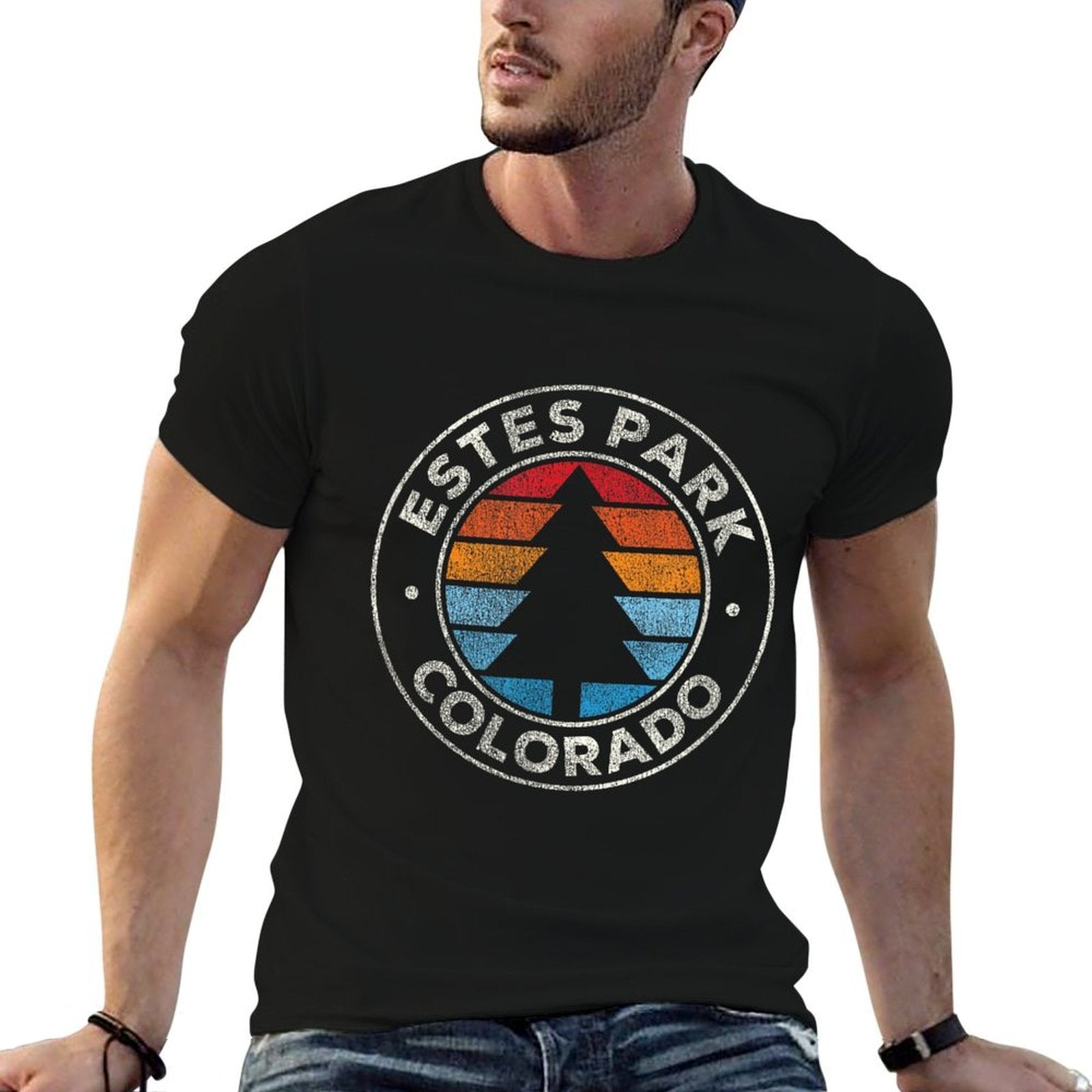 Estes Park Colorado CO Vintage Graphic Retro 70s  Classic T-Shirt