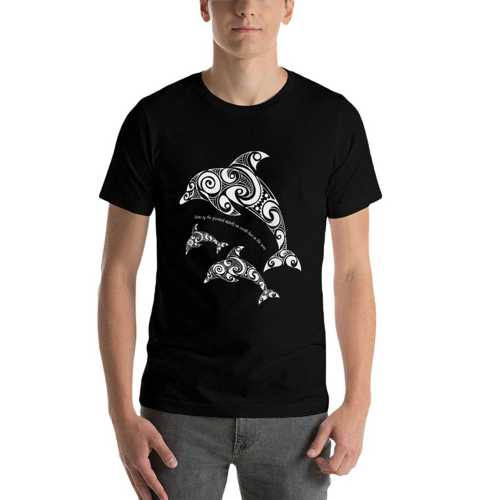 Tribal Dolphin Mandala Some of The Greatest Minds Sea  Relaxed-fit T-Shirt