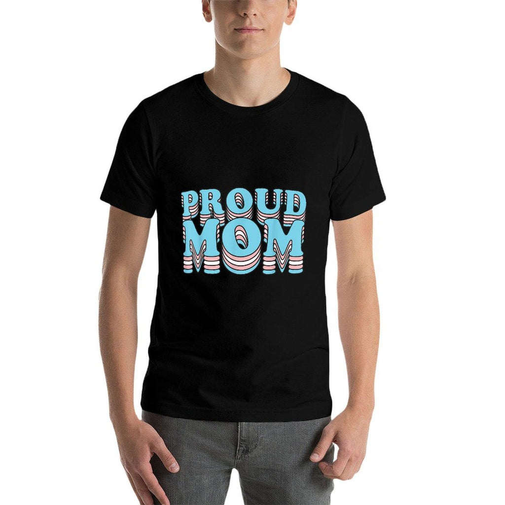 Transgender Pride Mother  Proud Trans Mom  Oversized Silhouette T-Shirt
