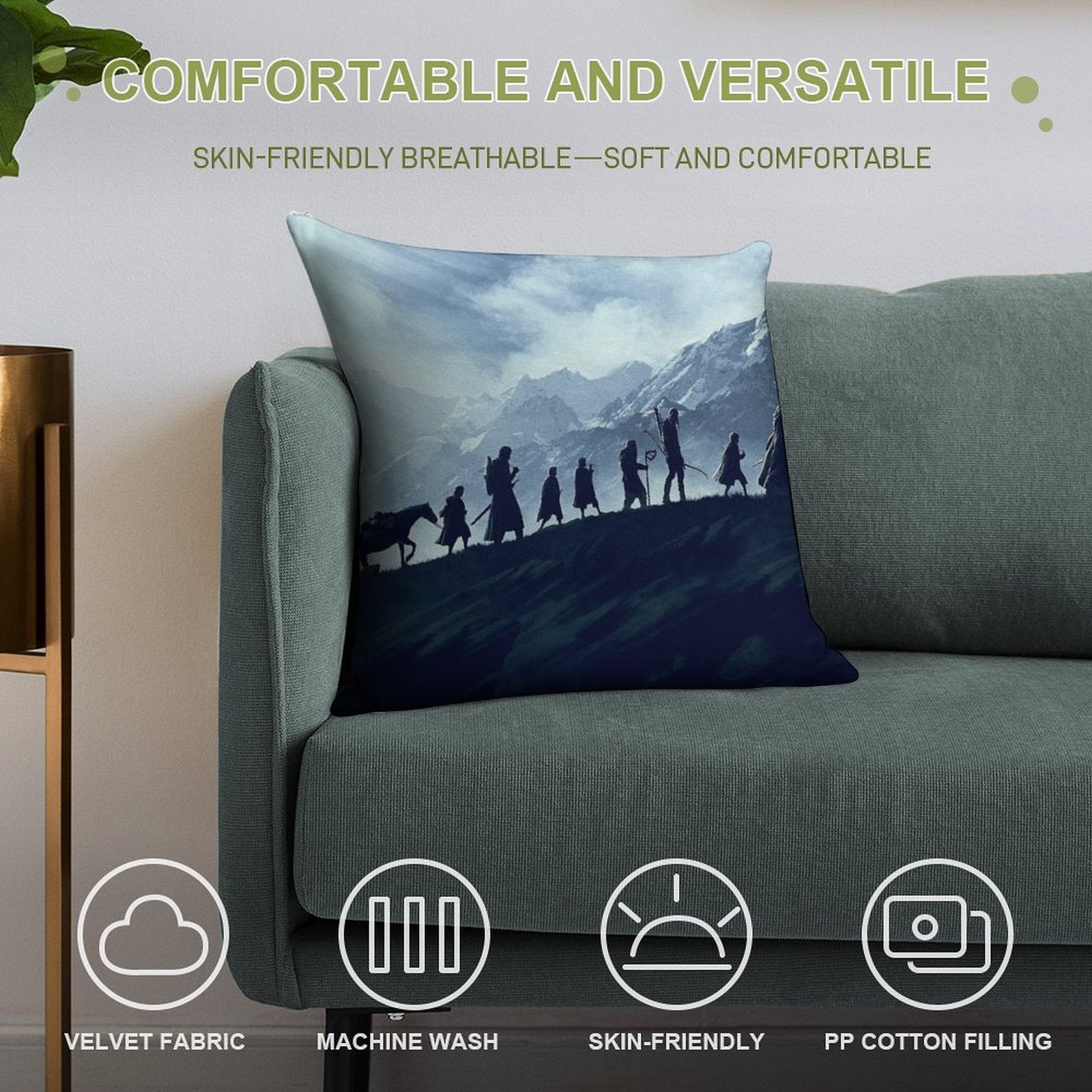 Fellowship Holy Soft High-Density Material Throw Pillow