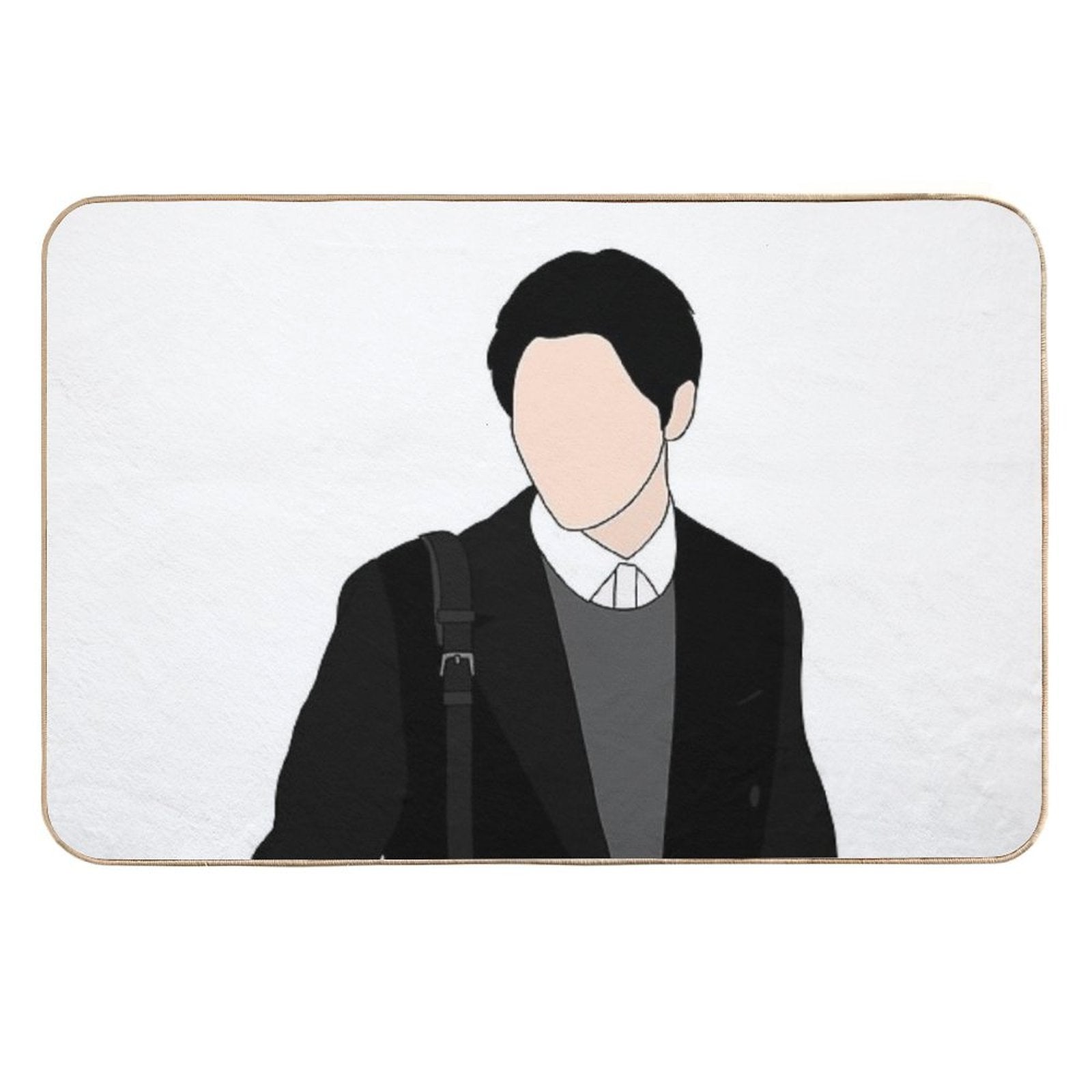 XO Kitty  Min Ho No English  Slip-Resistant Bath Mat