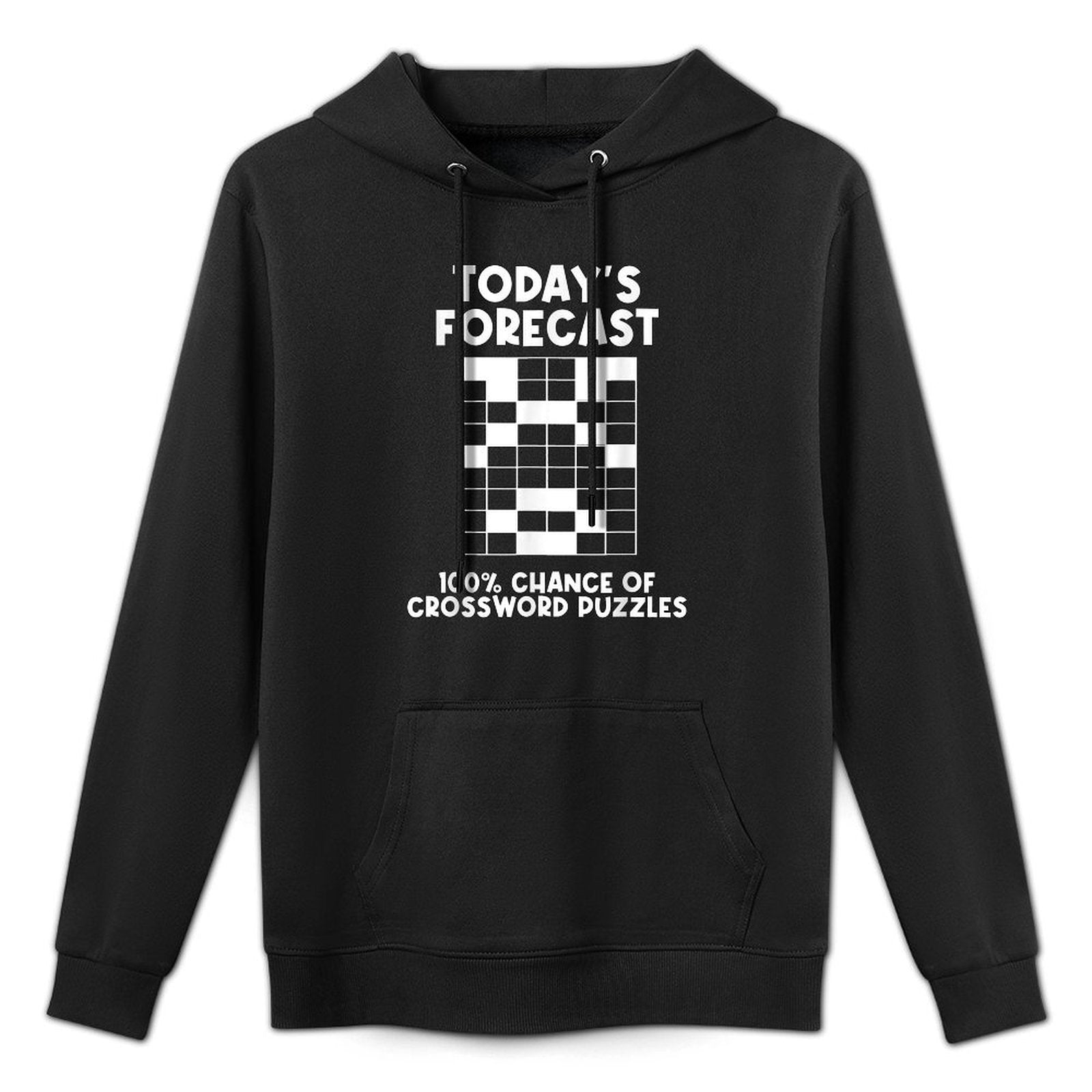 Funny Crossword Puzzle Forecast Cruciverbalist Hobby Lovers Casual Wear Hoodie