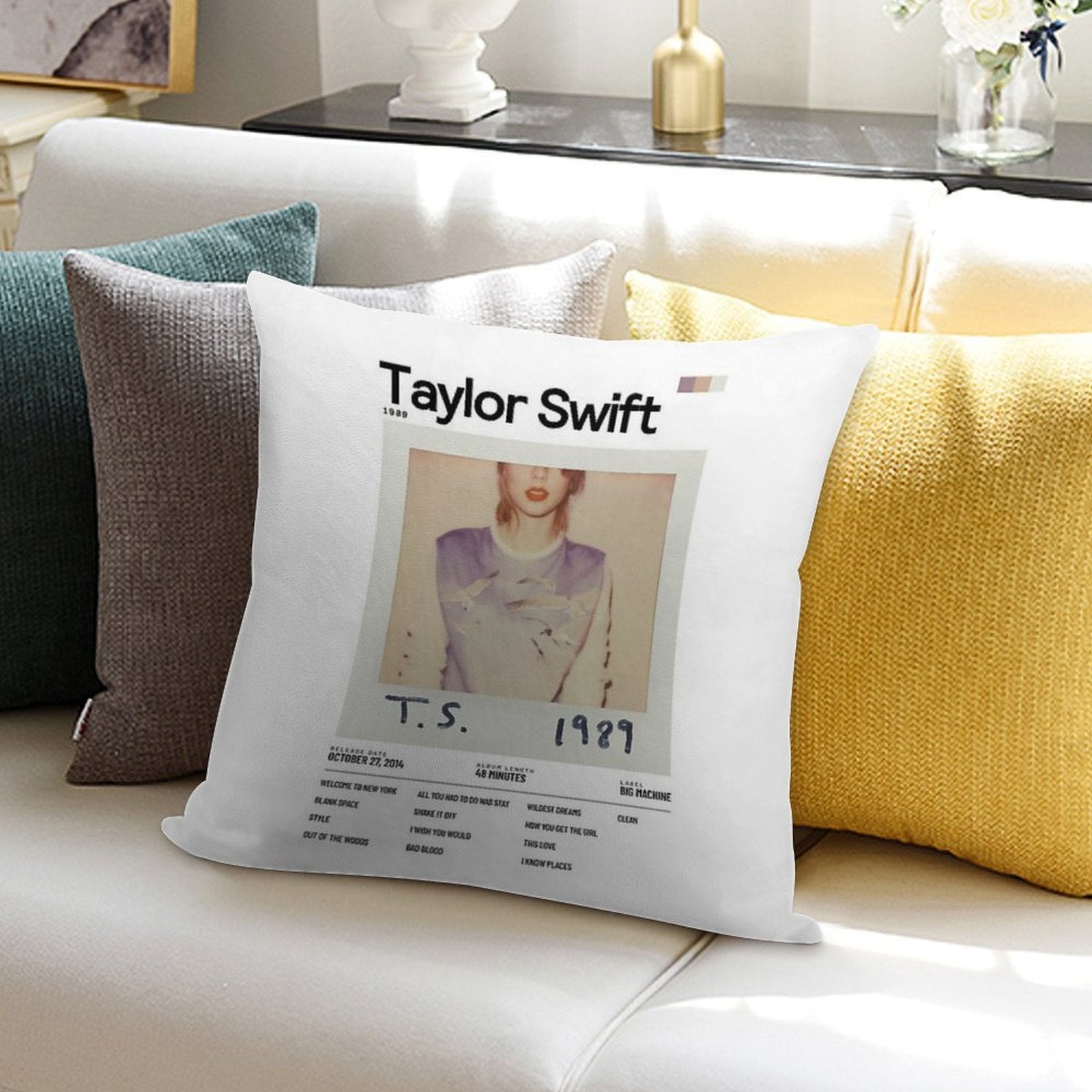 Taylor Swift - 1989 Soft Home Decor Throw Pillow