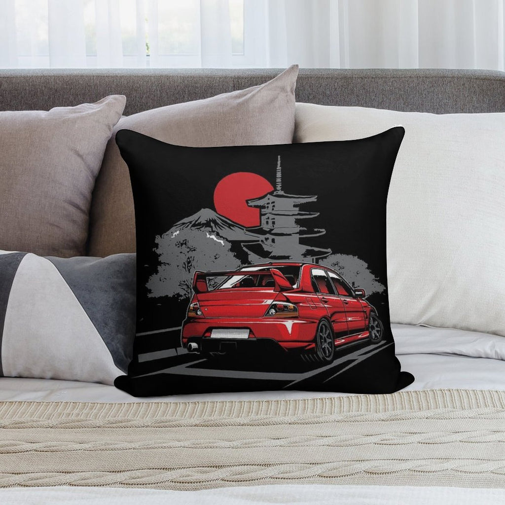 Mitsubishi Lancer Evolution Soft Ultra-Soft Texture Throw Pillow