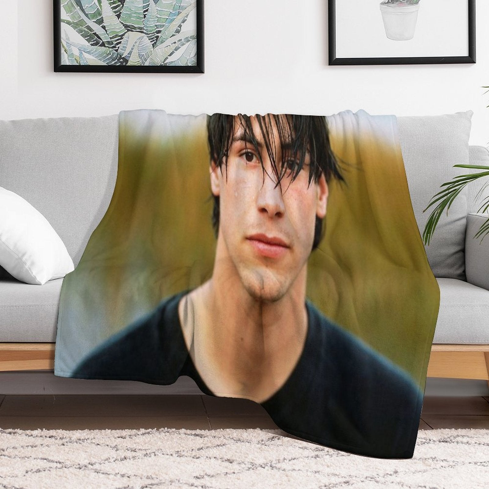 Keanu  Reeves Quick-dry Throw Blanket