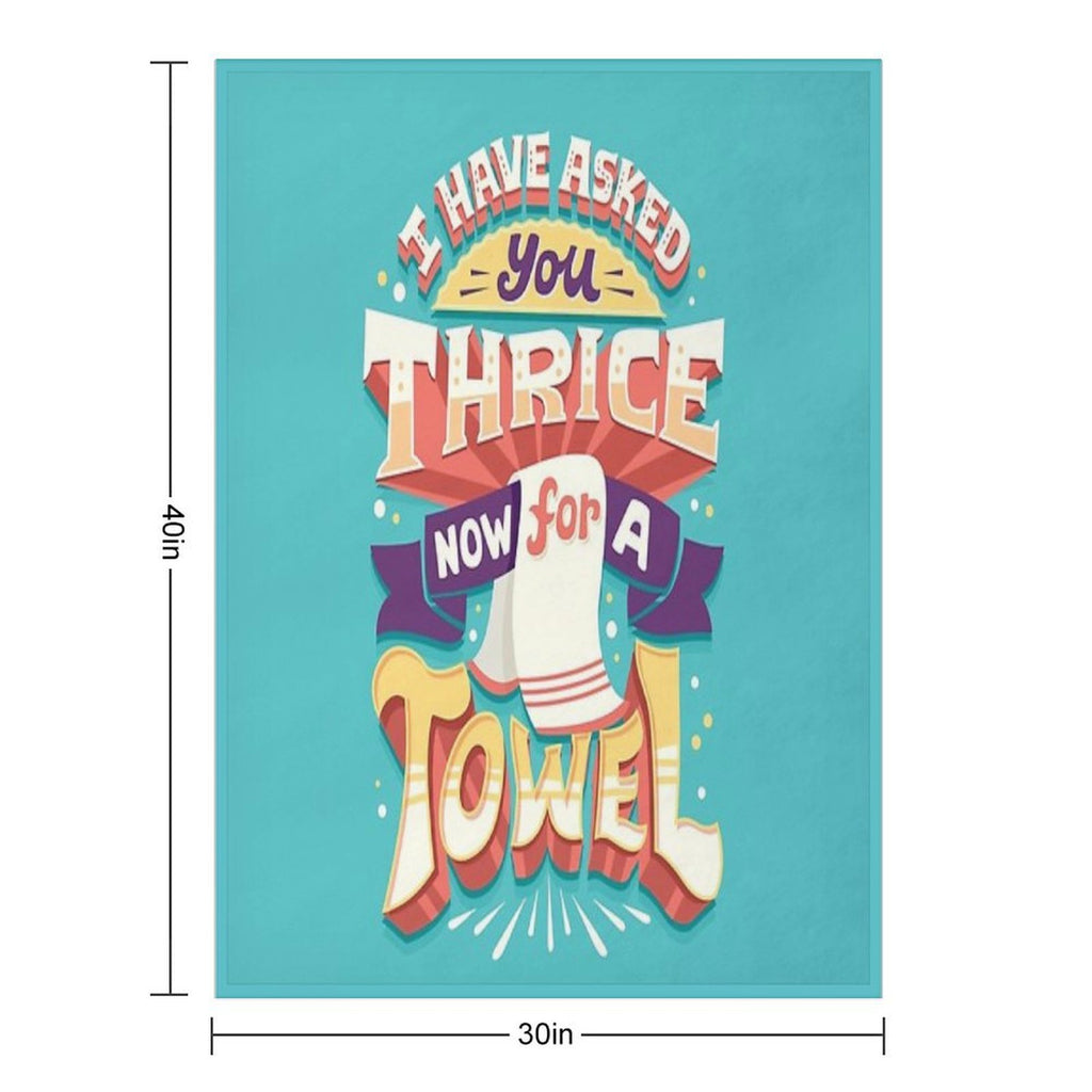 I Have Asked You Thrice Premium Throw Blanket