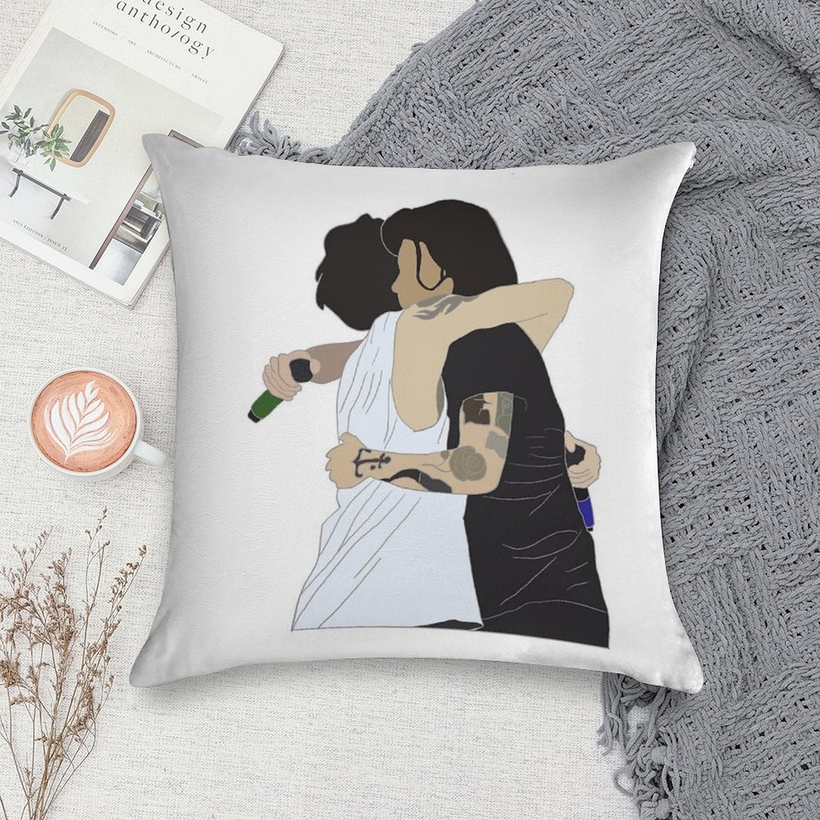 Larry Stylinson Hug Soft Style Accent Throw Pillow