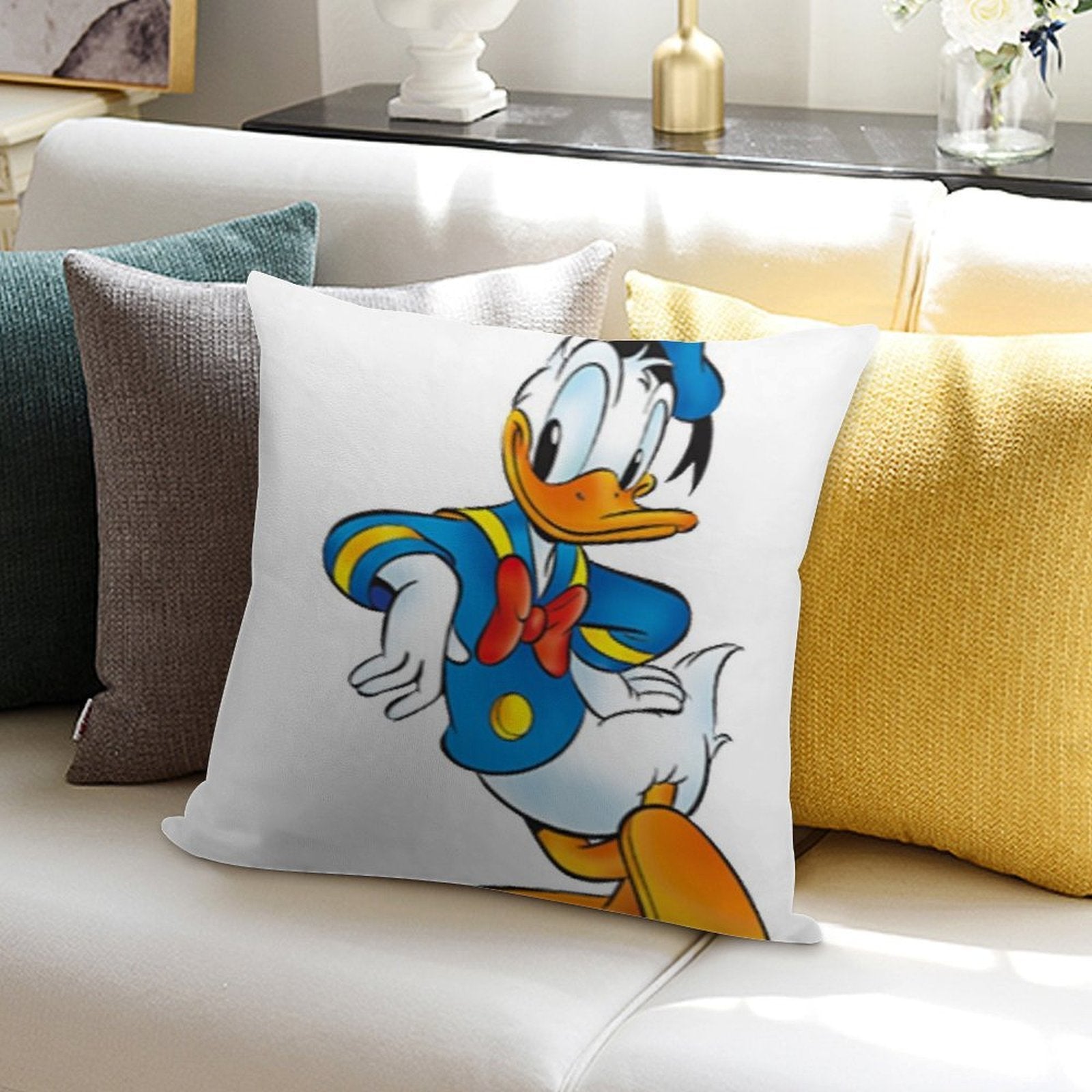 Donald Duck A Character of High Standing Soft Style Accent Throw Pillow