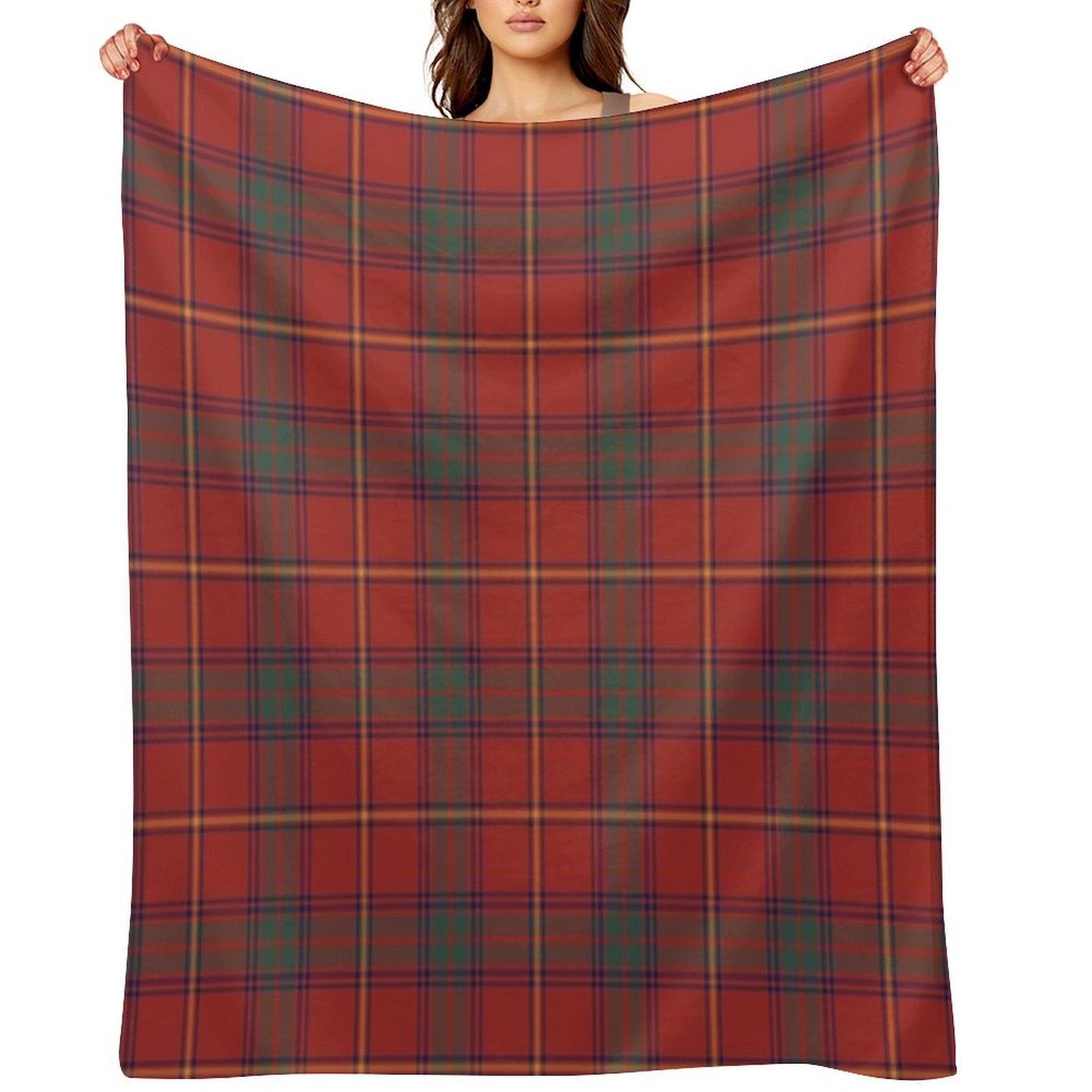 County Galway Irish Tartan Sustainable Throw Blanket