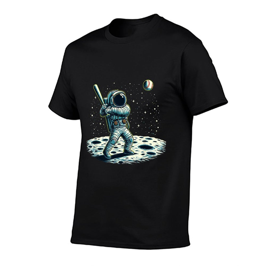 Baseball Novelty Astronaut Men Women Kids Funny Baseball  Trendy Pattern T-Shirt