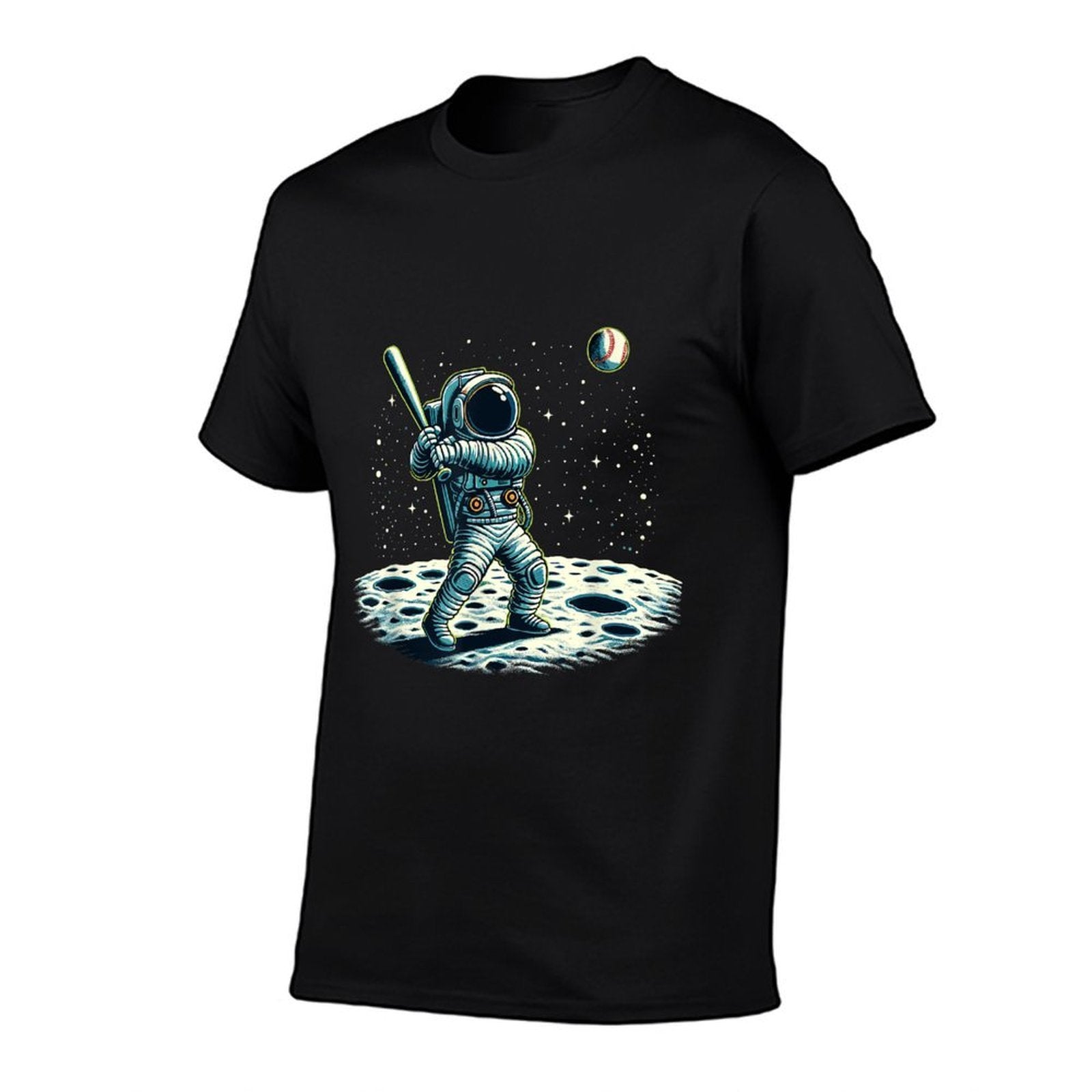 Baseball Novelty Astronaut Men Women Kids Funny Baseball  Trendy Pattern T-Shirt