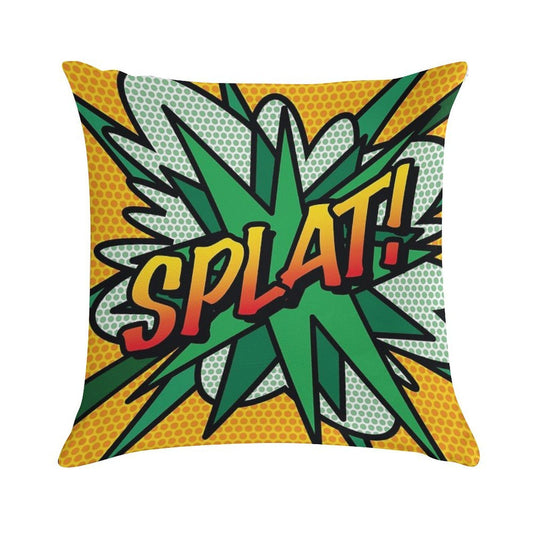 SPLAT Comic Book Pop Art Modern Retro Fun Soft Home Decor Throw Pillow
