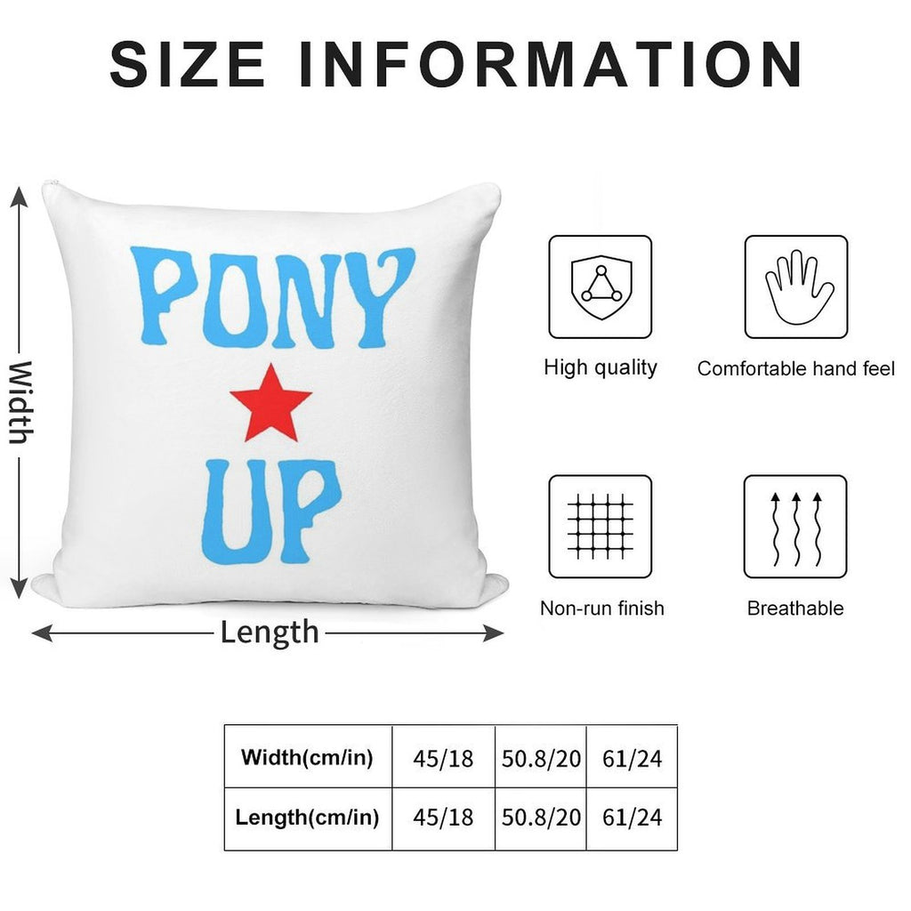 SMU Pony Up Soft Easy Maintenance Throw Pillow