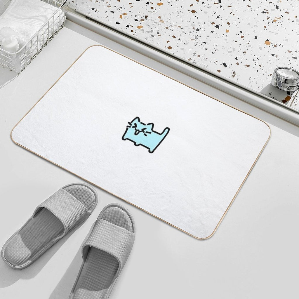 XD Cat - Pastel Blue  Odorless Bath Mat