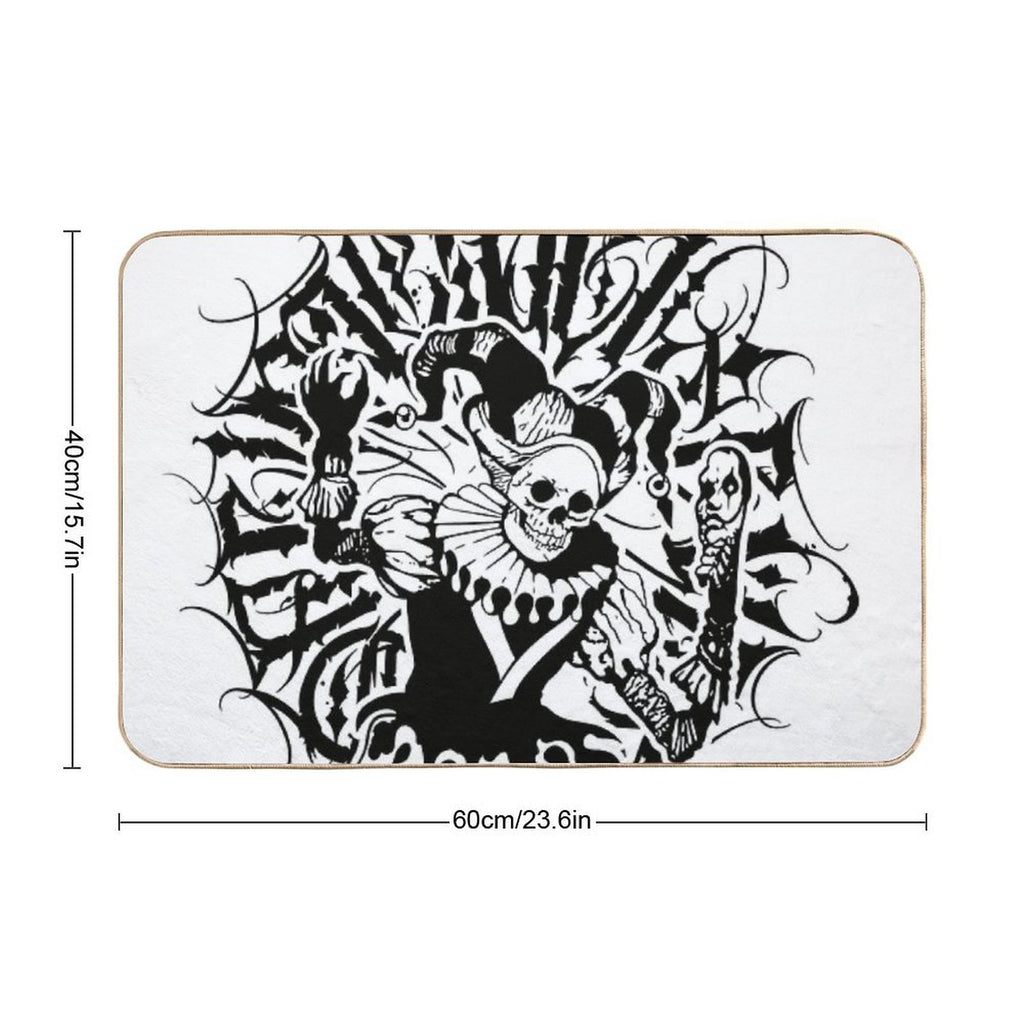 Death Joker  Multi-Purpose Bath Mat
