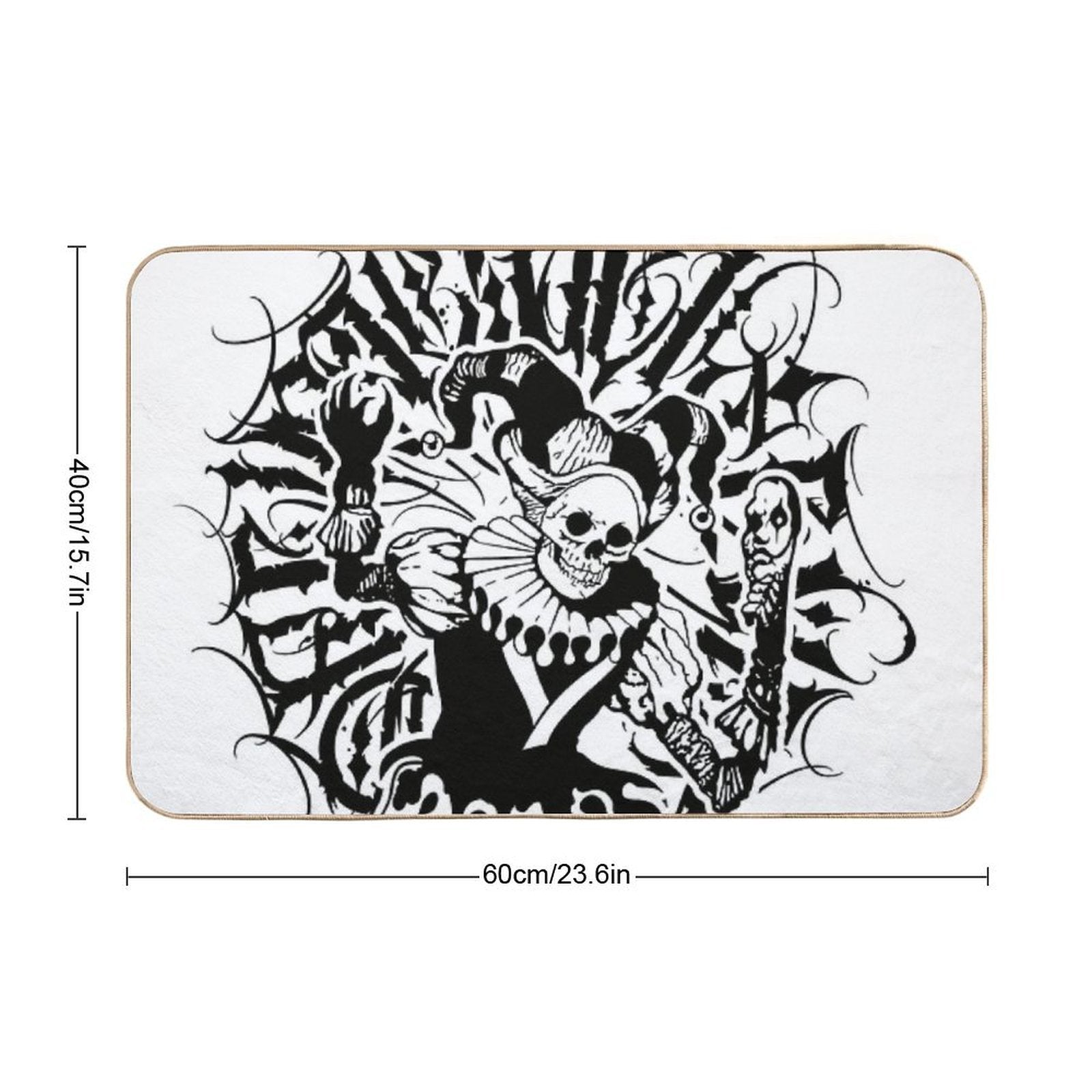 Death Joker  Multi-Purpose Bath Mat