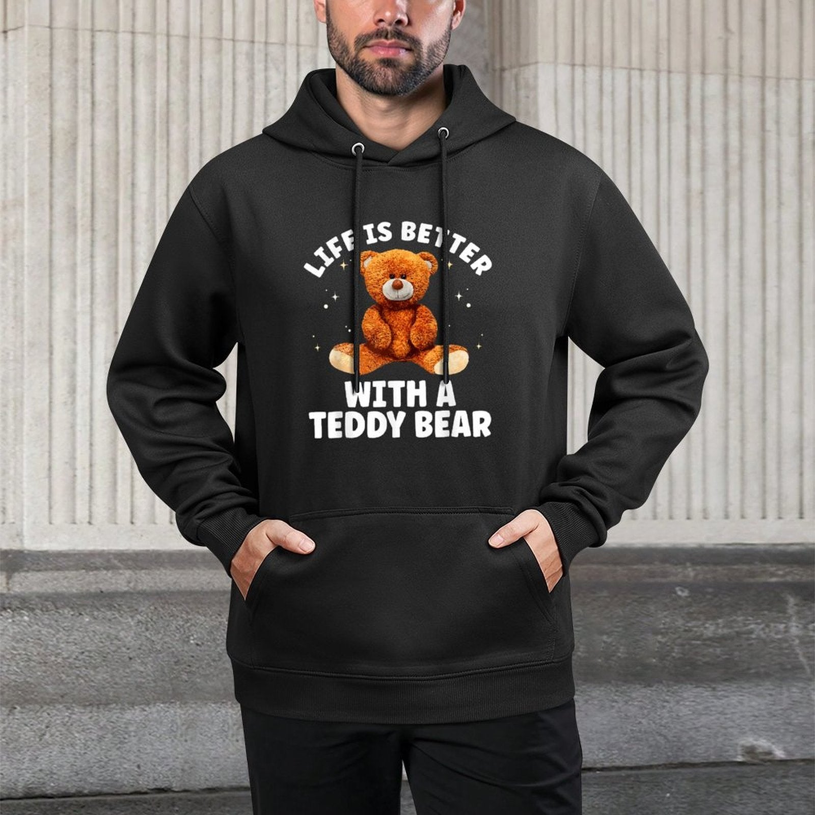 Cute Teddy Bear Design For Men Women Kids Teddy Bear Lover Colorfast Hoodie