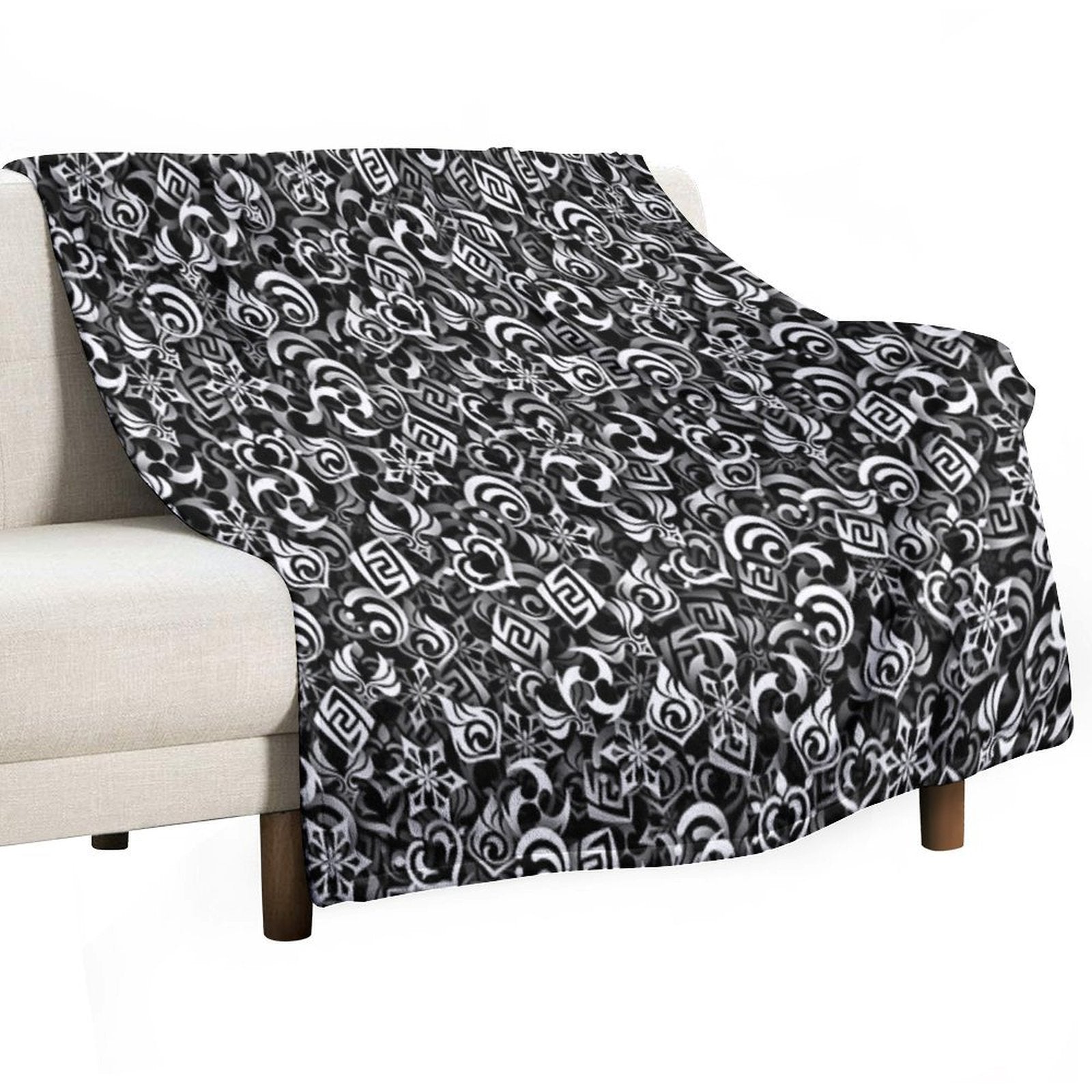 Genshin Impact Elements Versatility Throw Blanket
