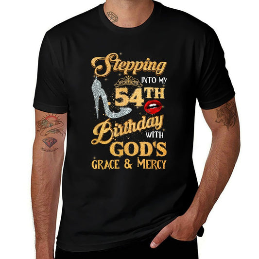Stepping Into My 54th Birthday With God's Grace Mercy 54  Soft T-Shirt