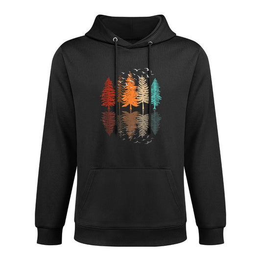 Trees Reflection Wildlife Landscape Nature Forest Relaxed Fit Hoodie