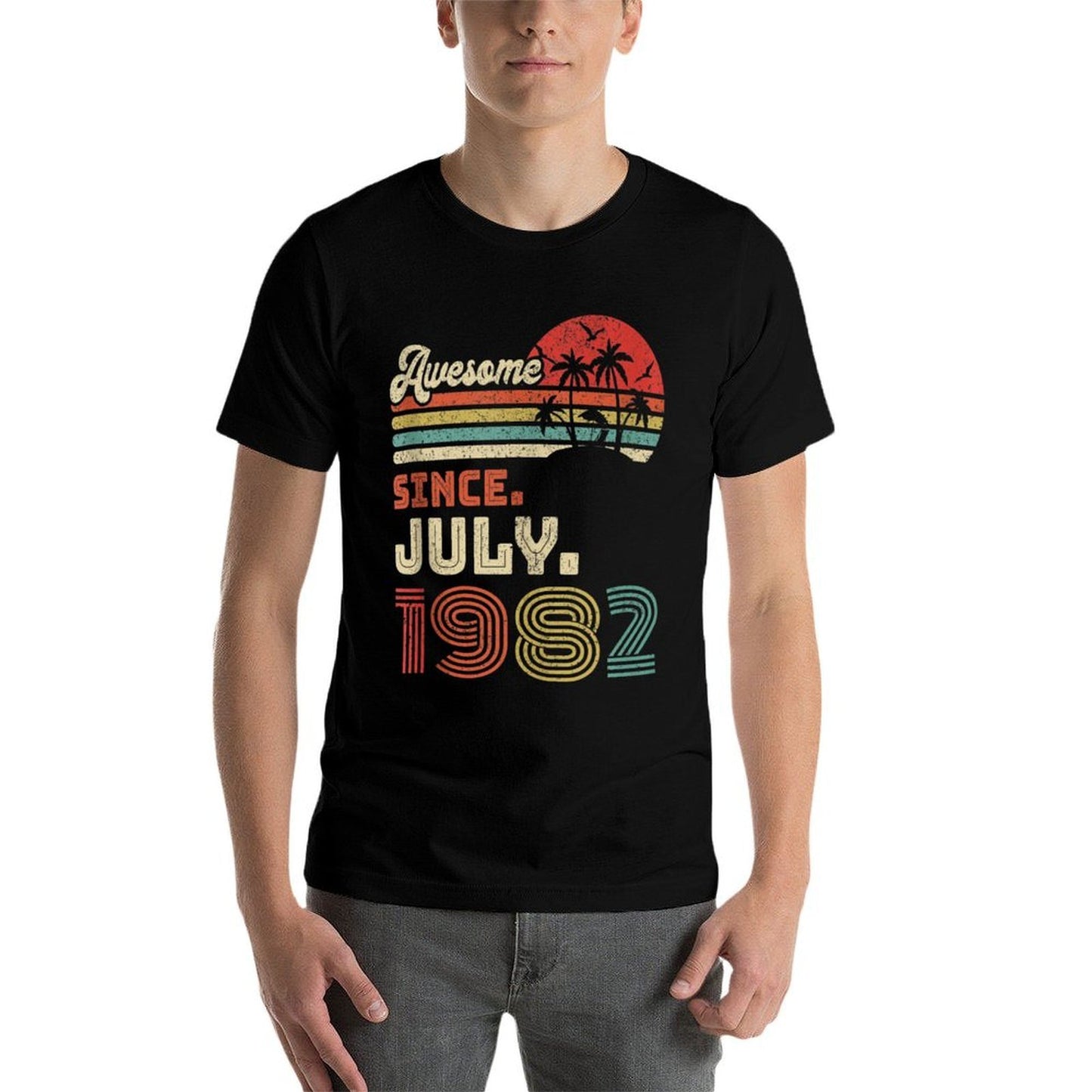 40 Year Old Awesome Since July 1982 40th Birthday  Easy-care T-Shirt