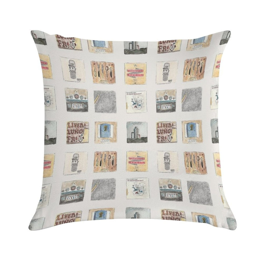 Watercolour Albums - Frightened Rabbit Soft Hidden Zipper Throw Pillow