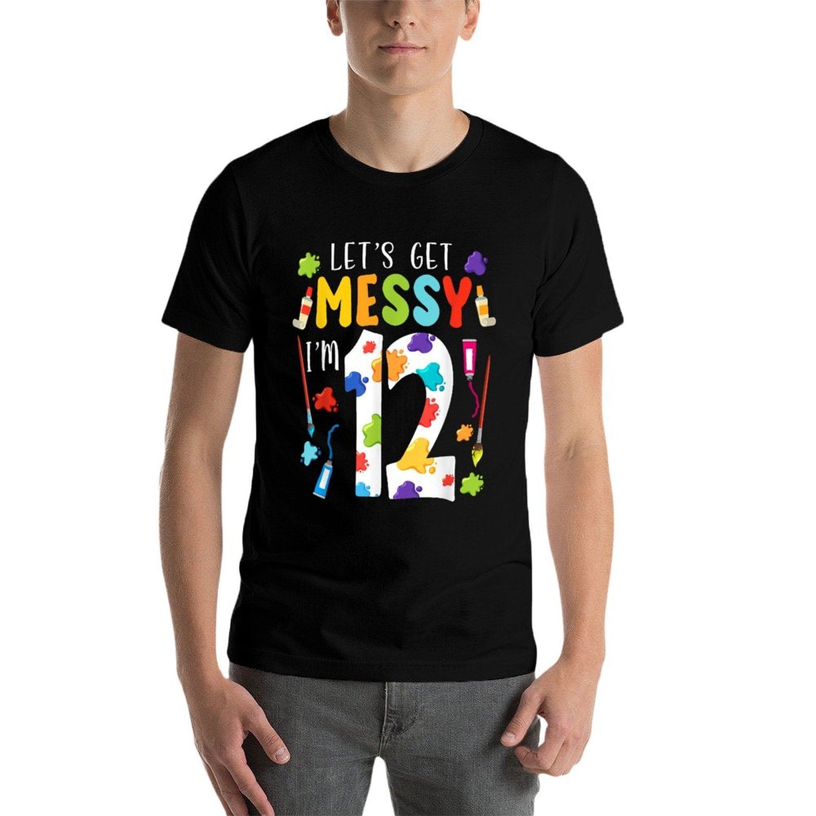 Art Painting 12th Birthday Artist 12 Years Old Party Theme  Affordable Price T-Shirt
