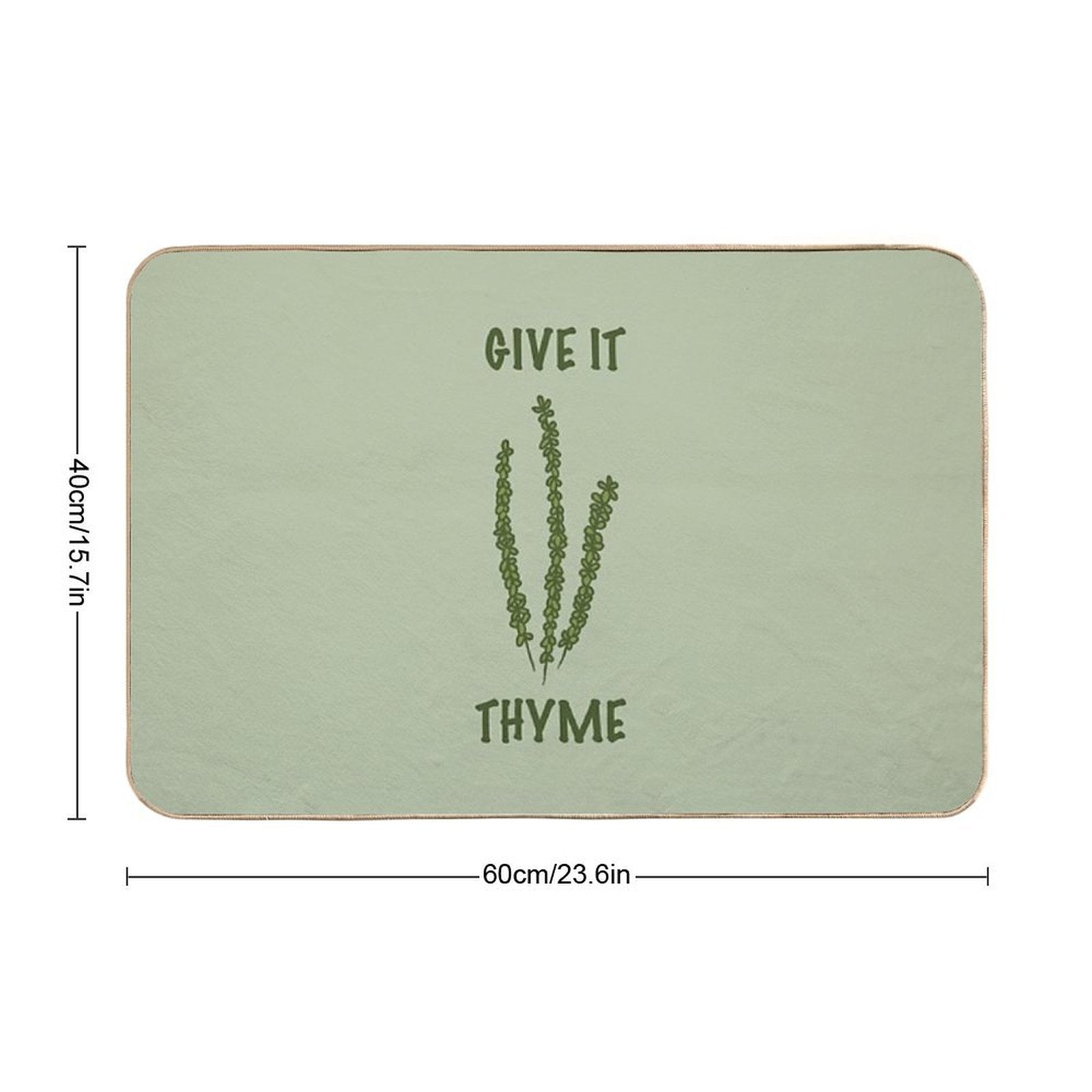 Give It Thyme  Anti-Trip Bath Mat