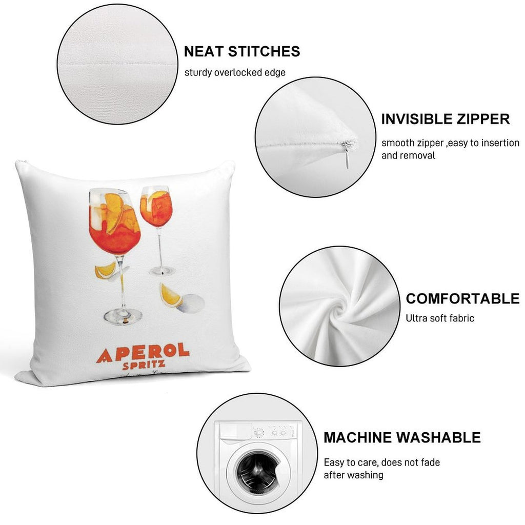Aperol! Spritz Poster Soft Ultra-Soft Texture Throw Pillow